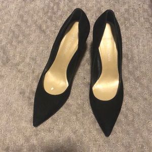 Stuart Weitzman Black Suede Pumps, 9 🔥🔥🔥